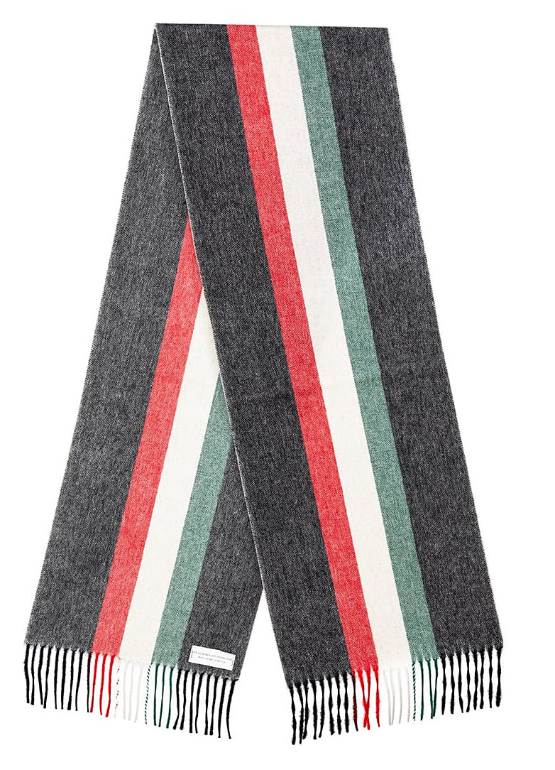 Designer Scarf Milano Grey Scarf 100% Pure wool