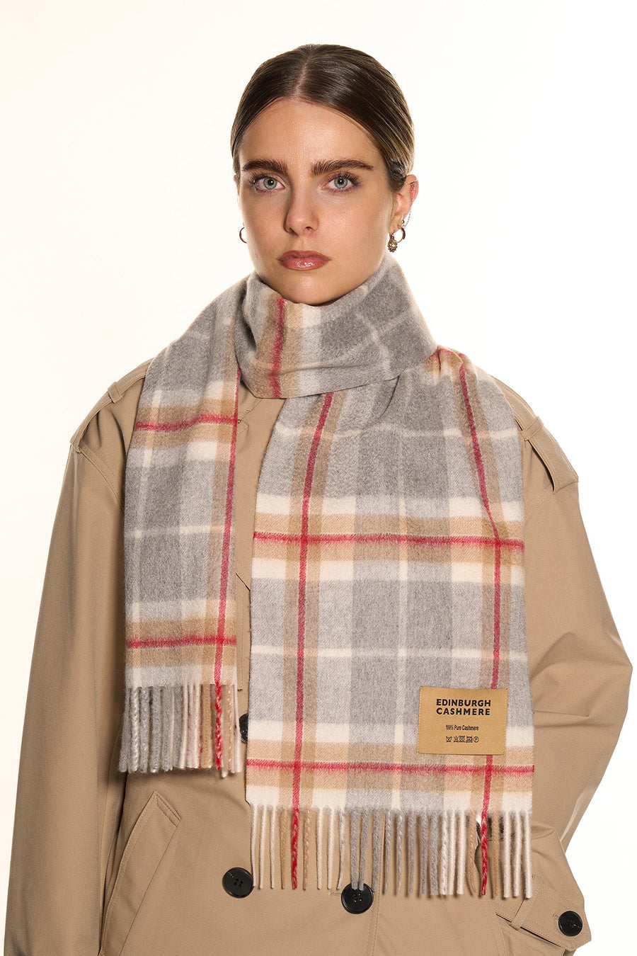 Cashmere Scarf Thomson Grey - Small Size