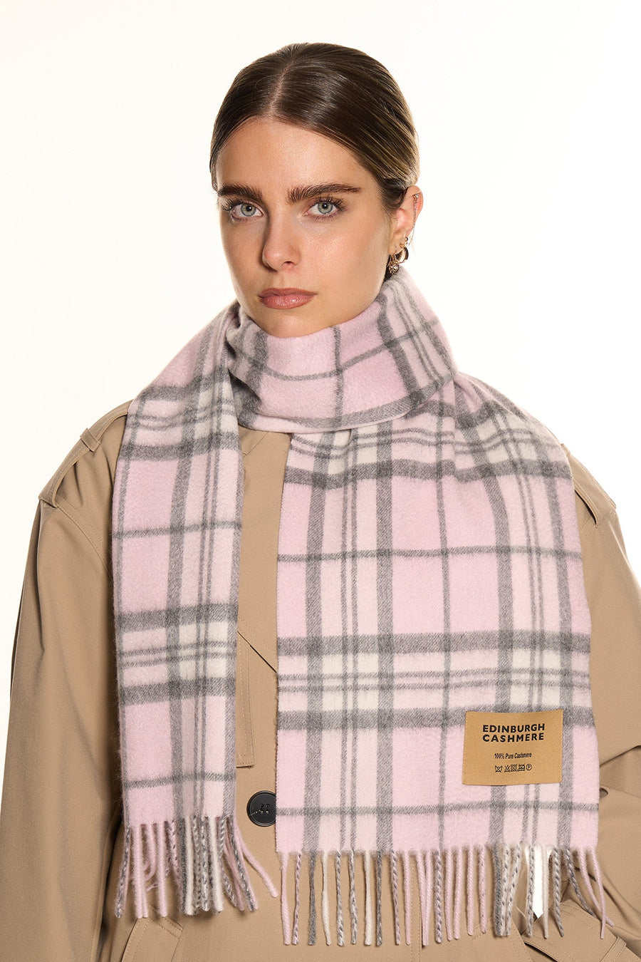 100% Pure Cashmere Scarf Thomson Pink - Small Size