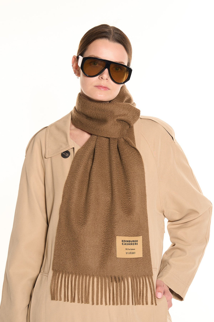 100% Pure Red Cashmere Scarf