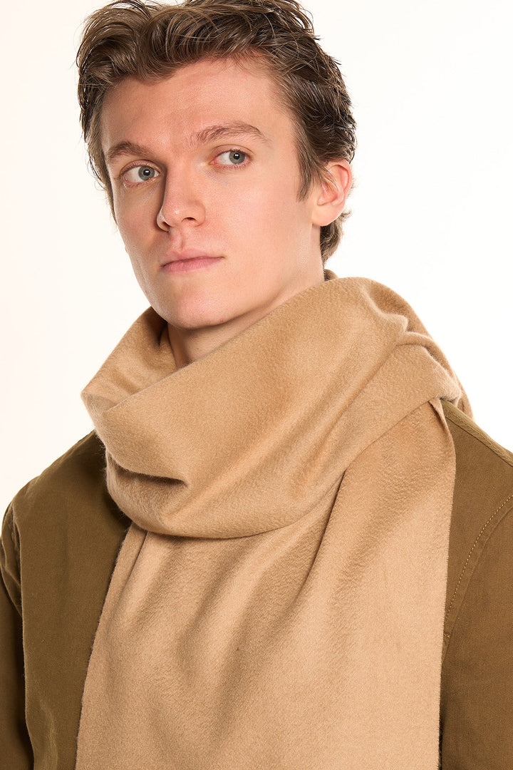 100% Pure Cashmere Scarf Camel