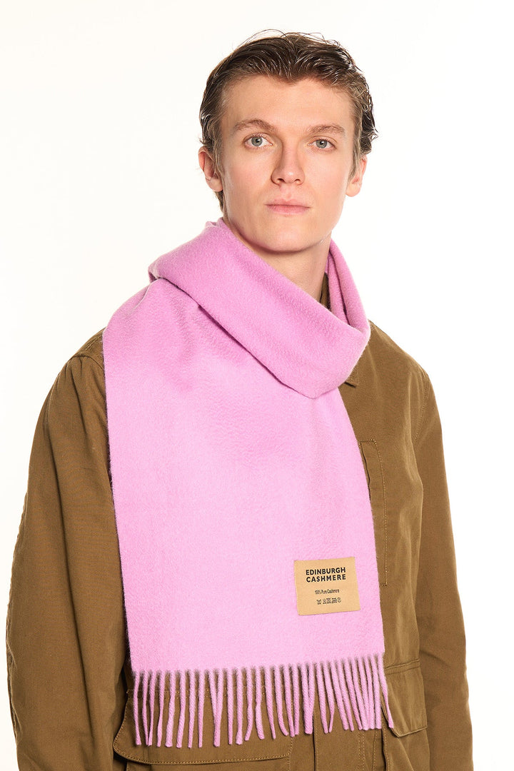 100% Pure Cashmere Scarf Dark Pink