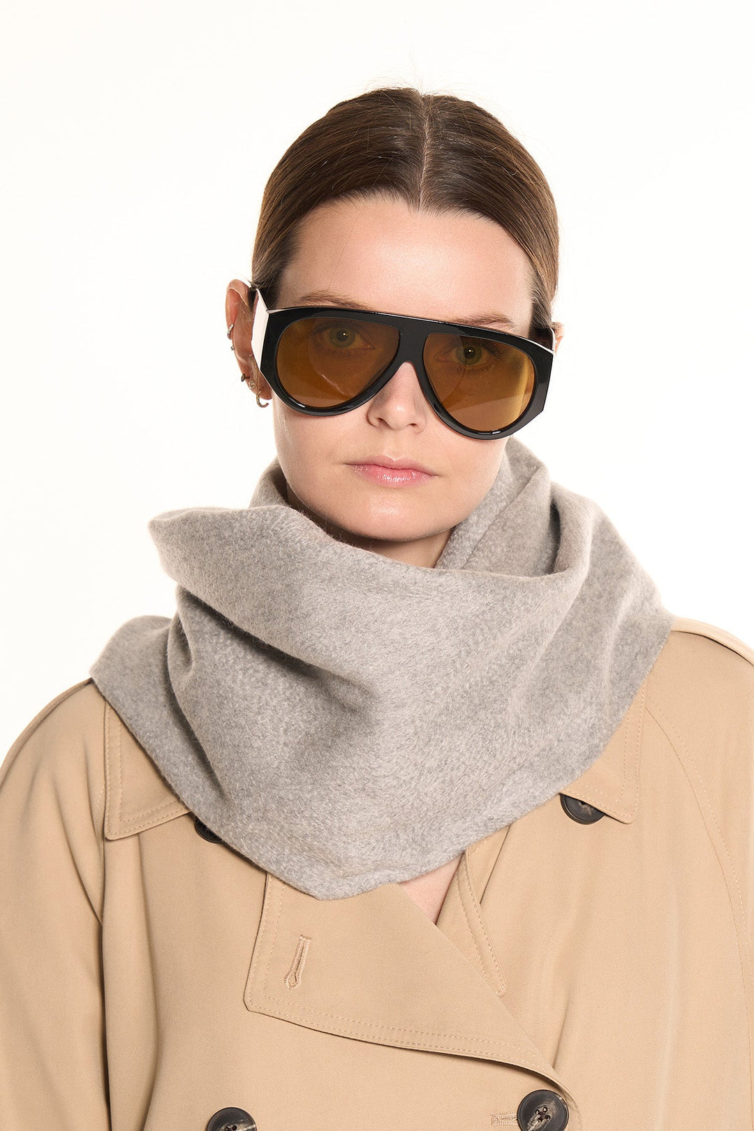 100% Pure Cashmere Scarf Grey