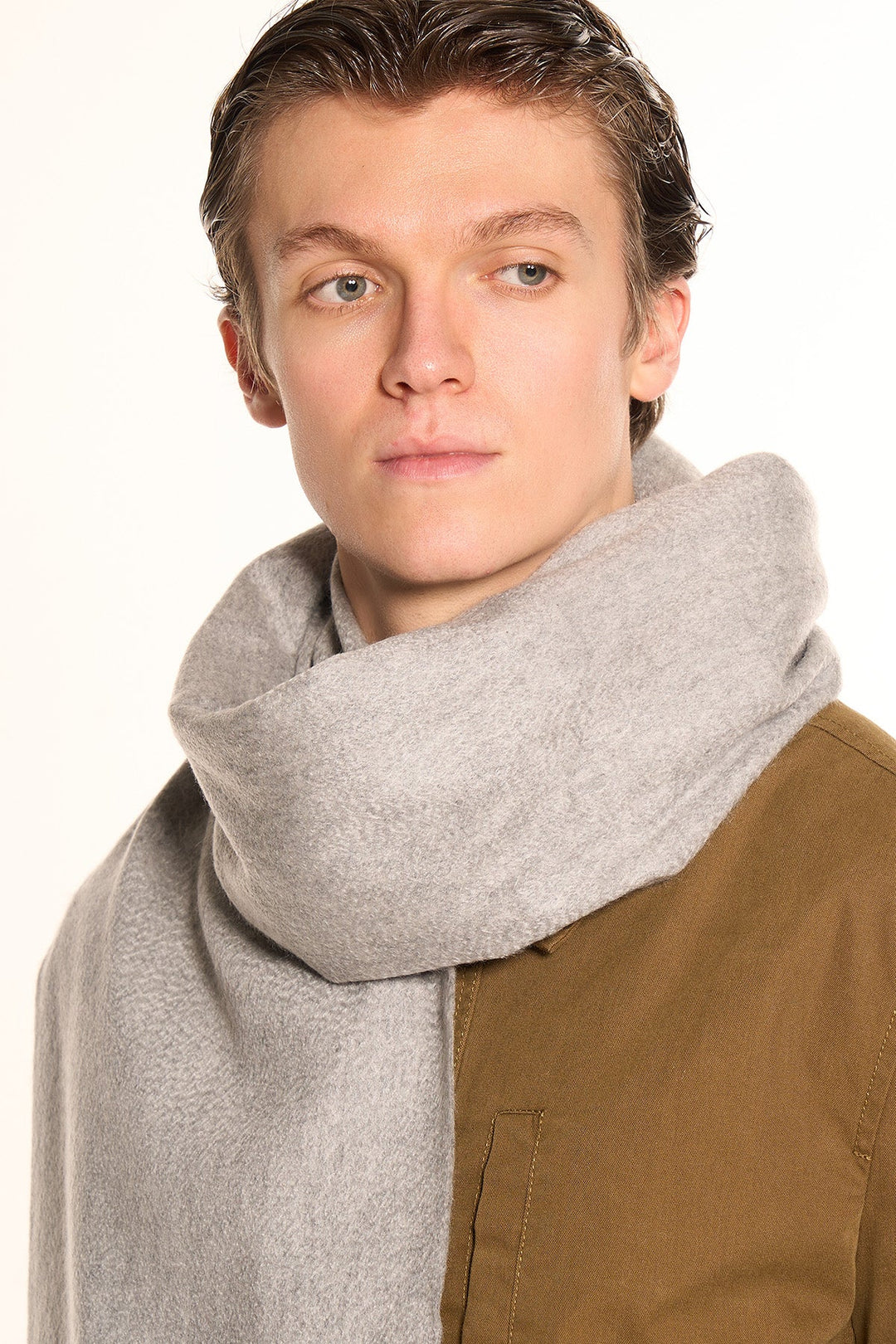100% Pure Cashmere Scarf Grey