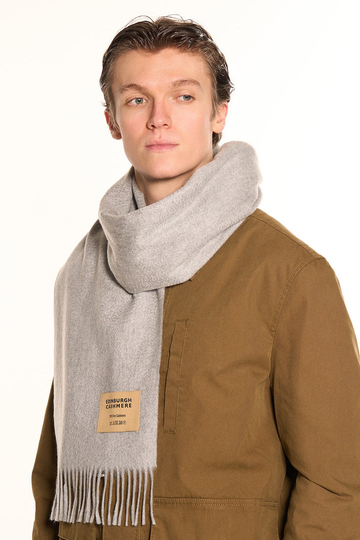 100% Pure Cashmere Scarf Grey