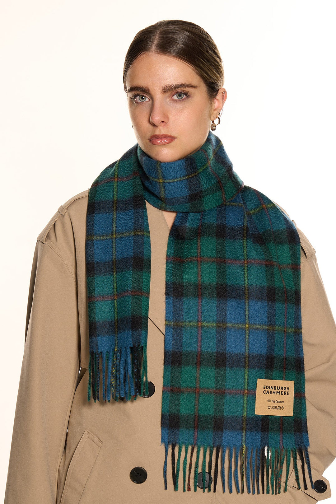100% Pure Cashmere Scarf Macleod of Harris Ancient - Small Size