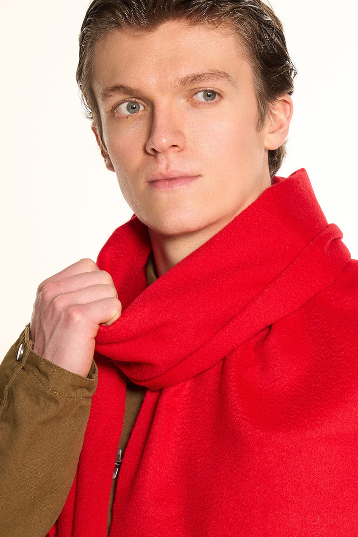 100% Pure Cashmere Scarf Red