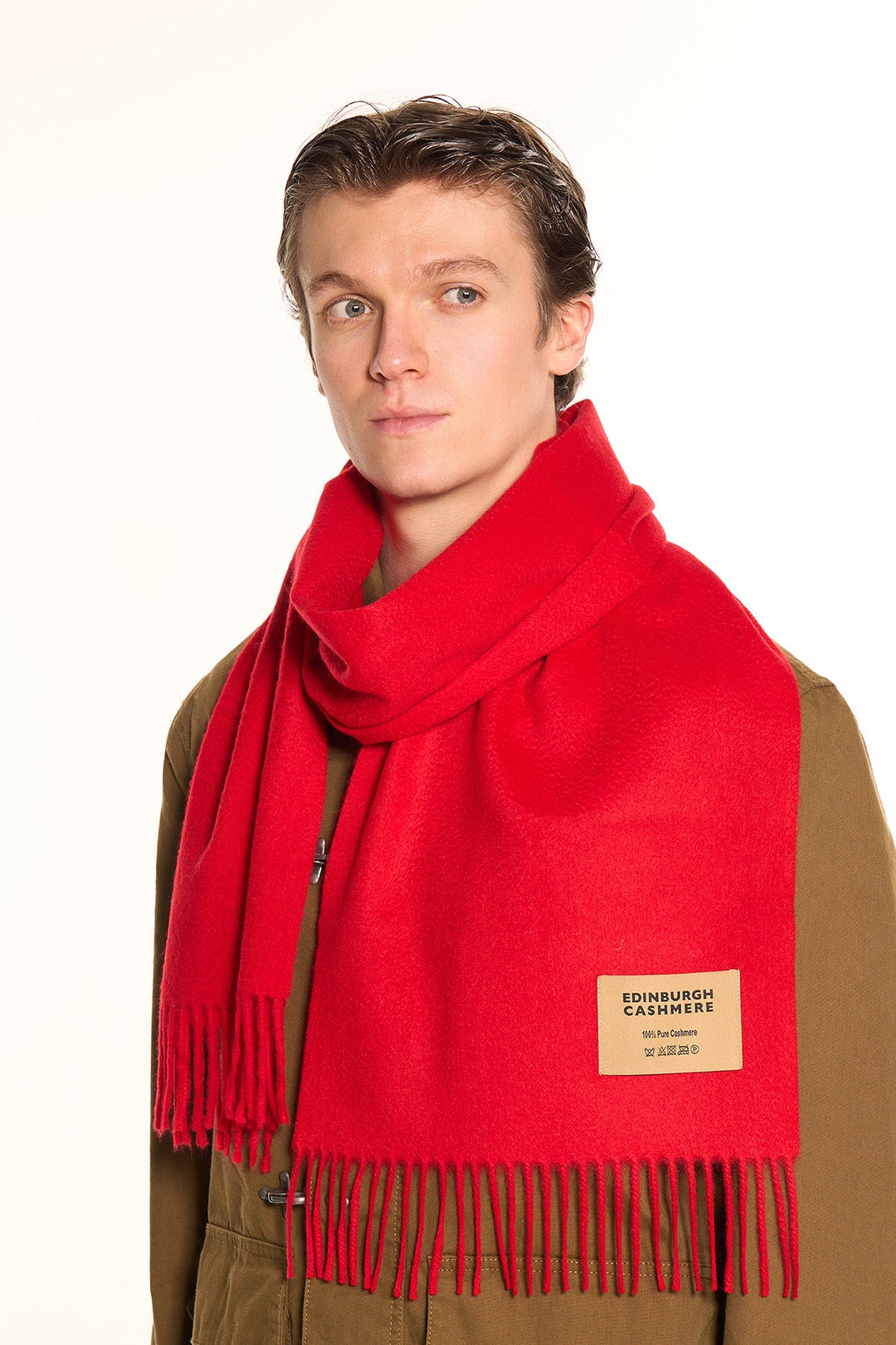 100% Pure Cashmere Scarf Red