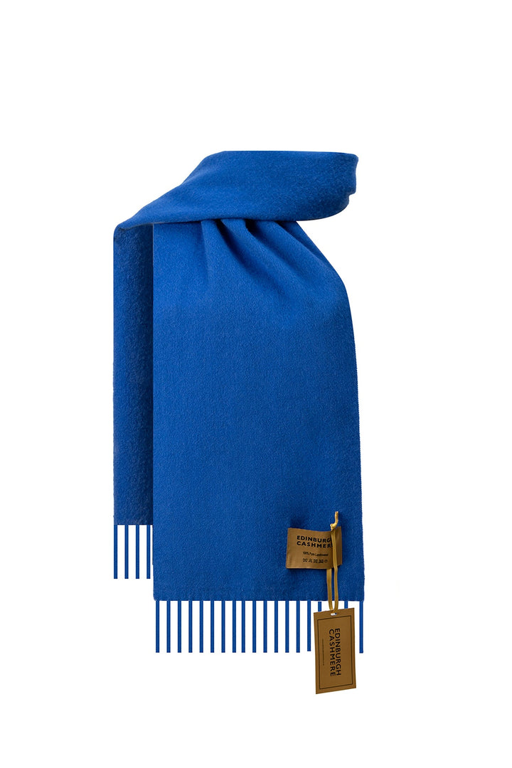 100% Pure Extra Fine Wool Scarf Dark Blue
