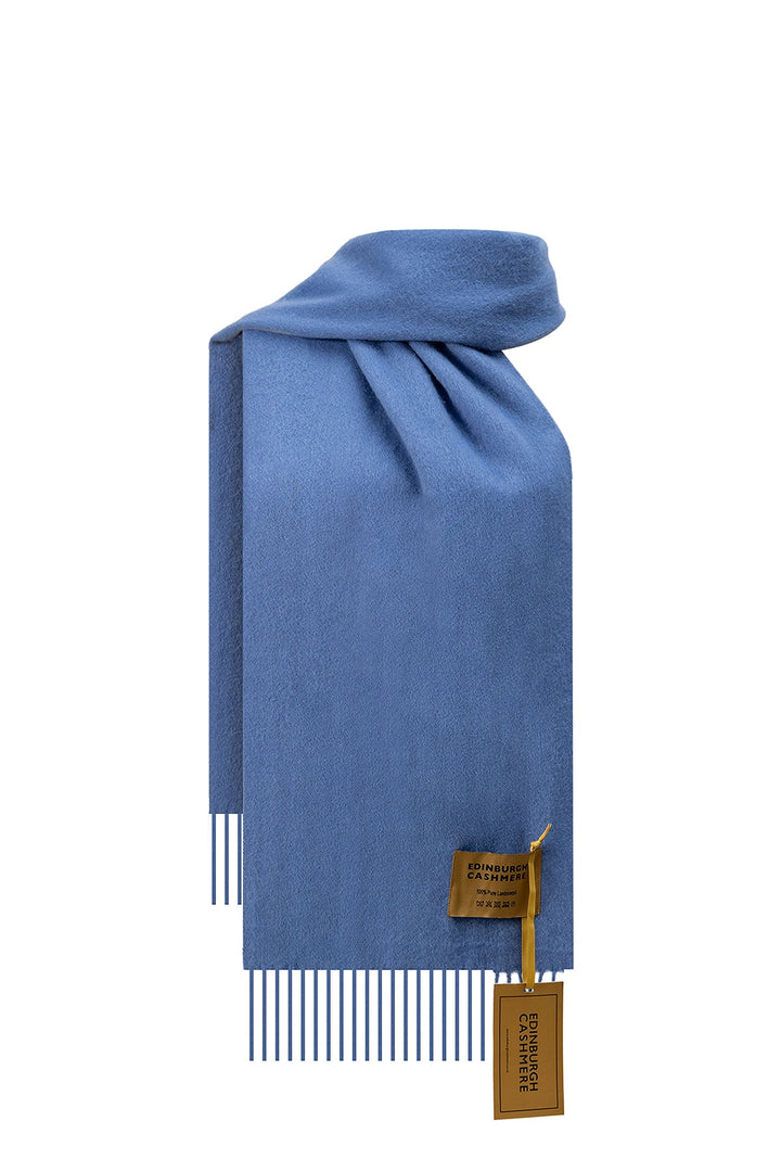 100% Pure Extra Fine Wool Scarf Light Blue