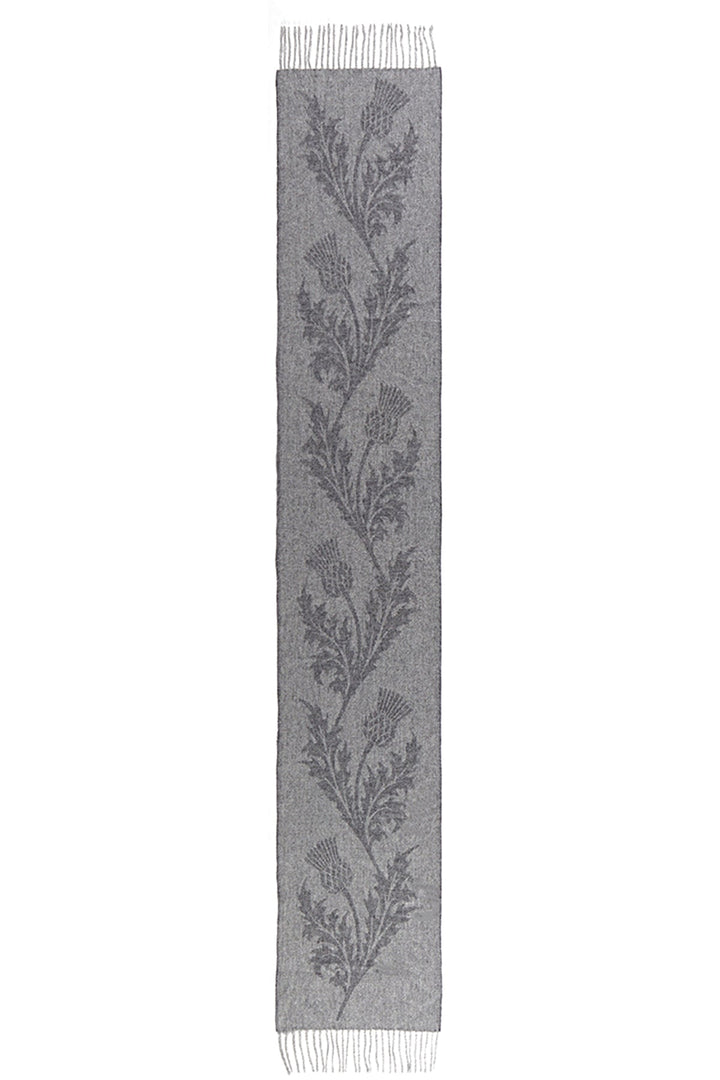 Scarf Single Thistle Grey 100% Pure Lambswool