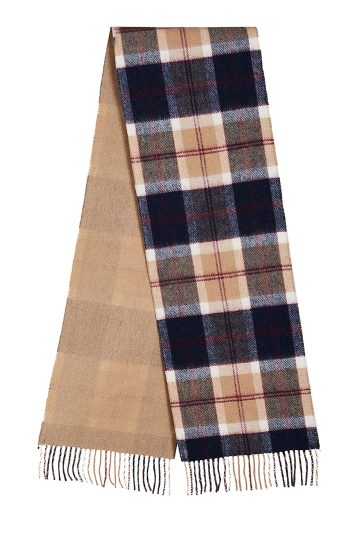 Reversible Scarf Bannockbane Navy 100% Pure Lambswool - Small Size