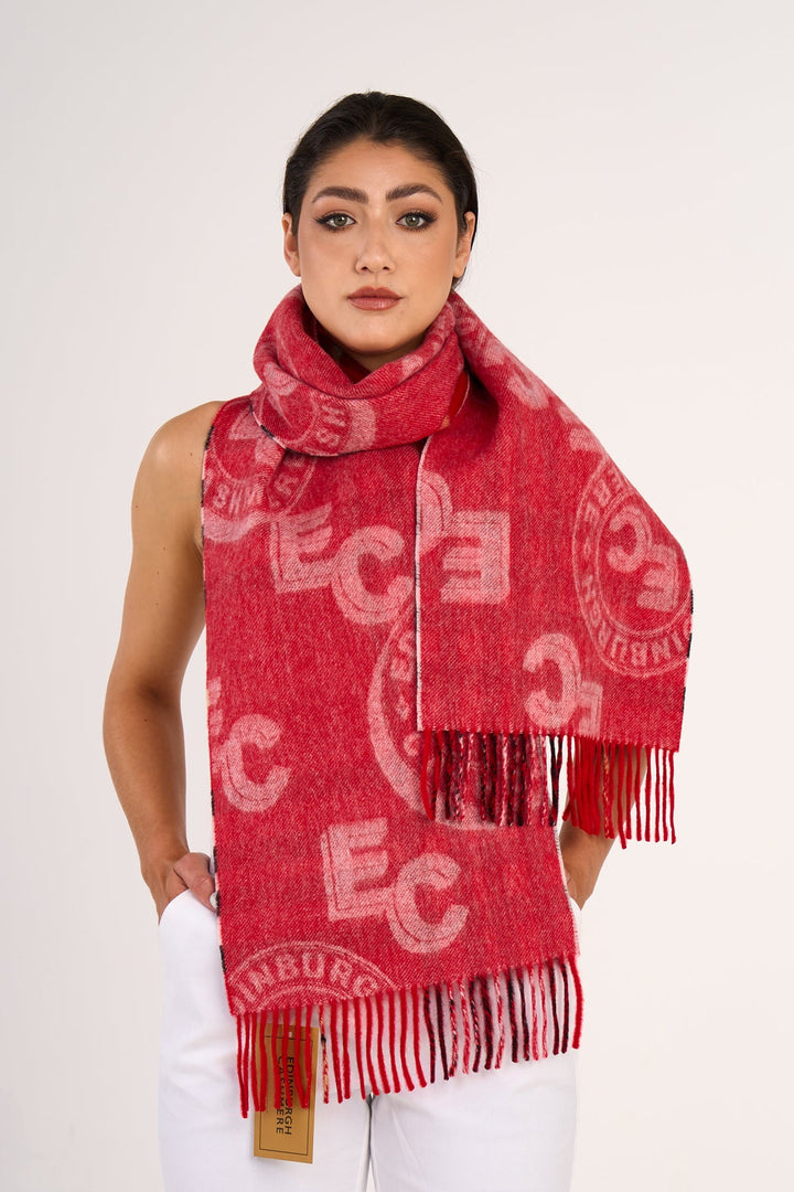 Luxury Designer Red Scarf