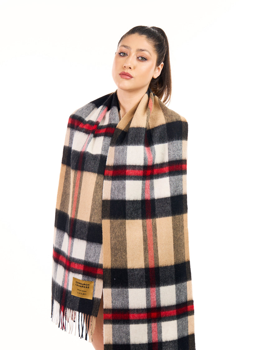 Scarf  Camel 100% Pure Lambswool