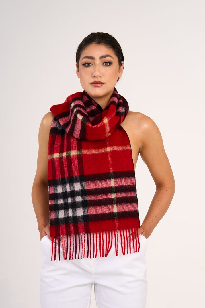 Exclusive Iconic Designer Scarf EC Red
