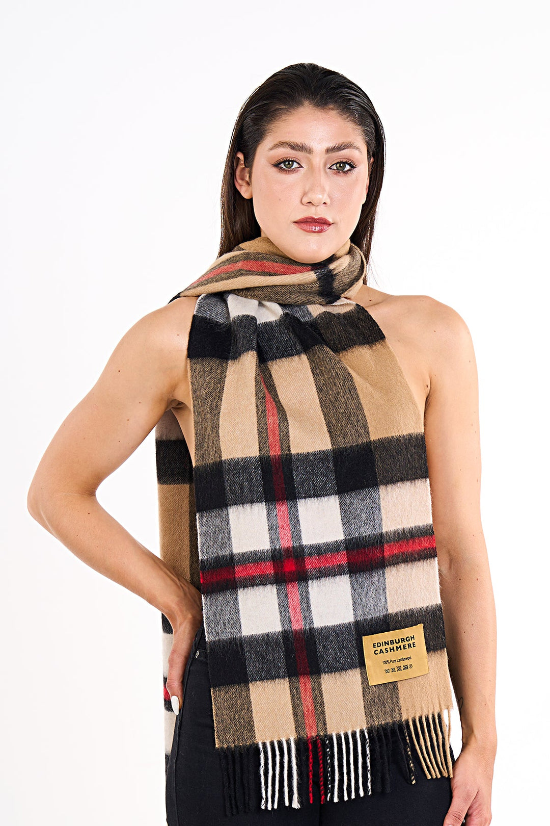 Men Scott Cashmere Scarf Exclusive Iconic Design DC Scott