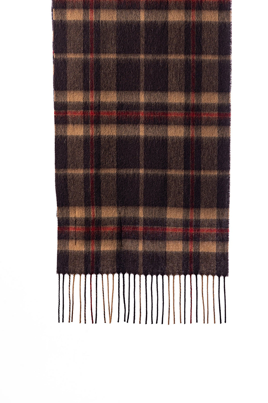 100% Pure Wool Scarf EC Check Exclusive Iconic Design Black