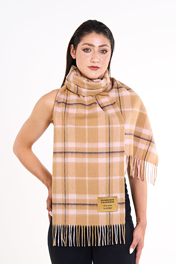 100% Pure Wool Scarf EC Check Exclusive Edinburgh  Design