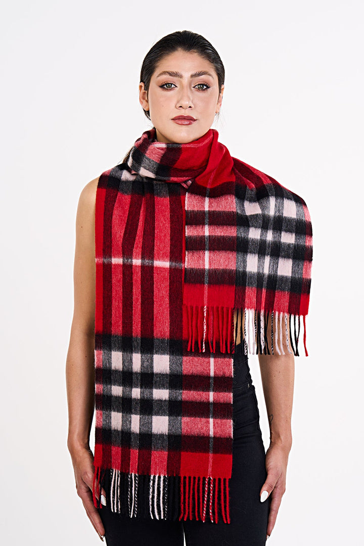 100% Pure Wool Scarf DC Check Exclusive Design