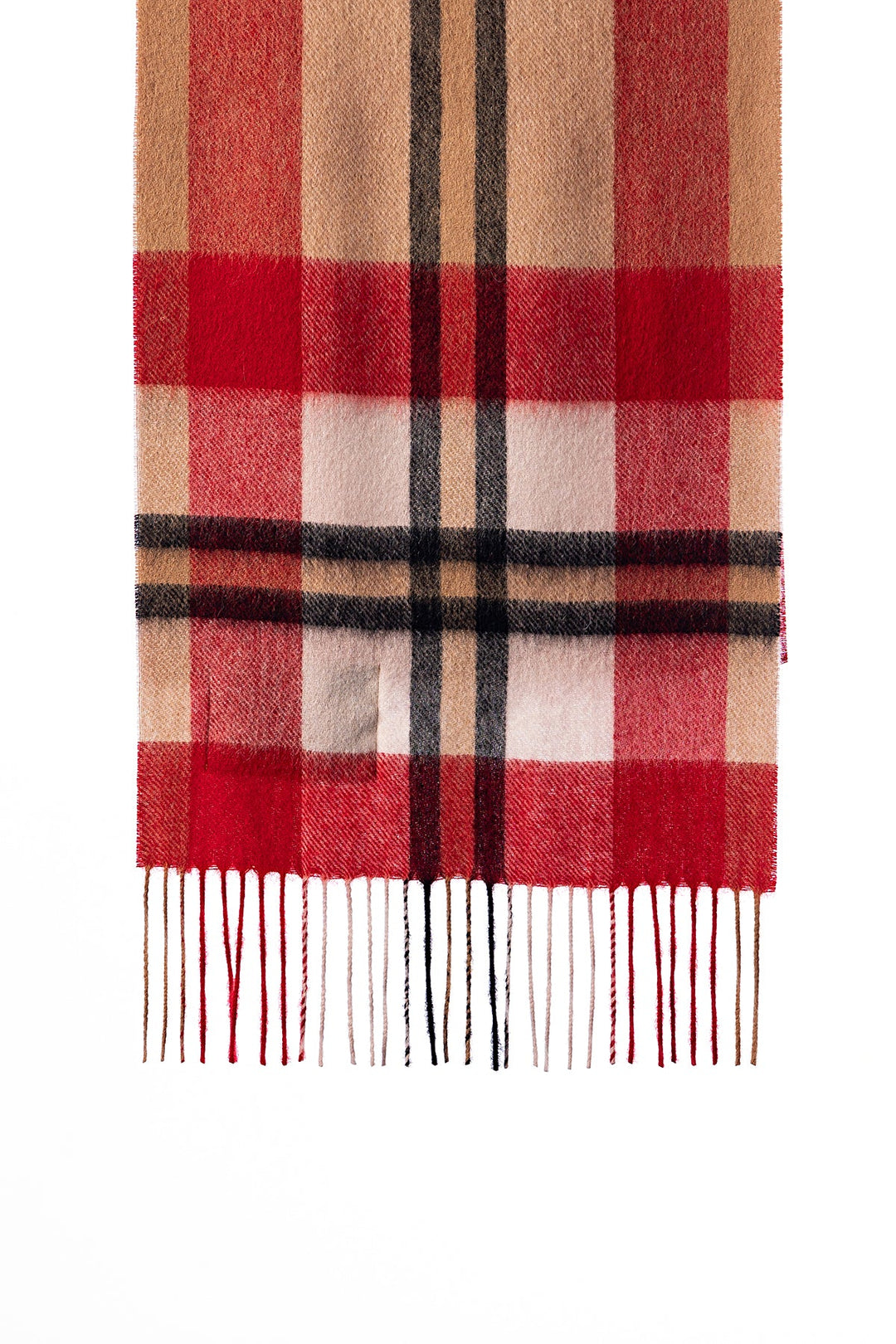 Scott Cashmere Scarf DC Scott Red 100% Pure Lambswool