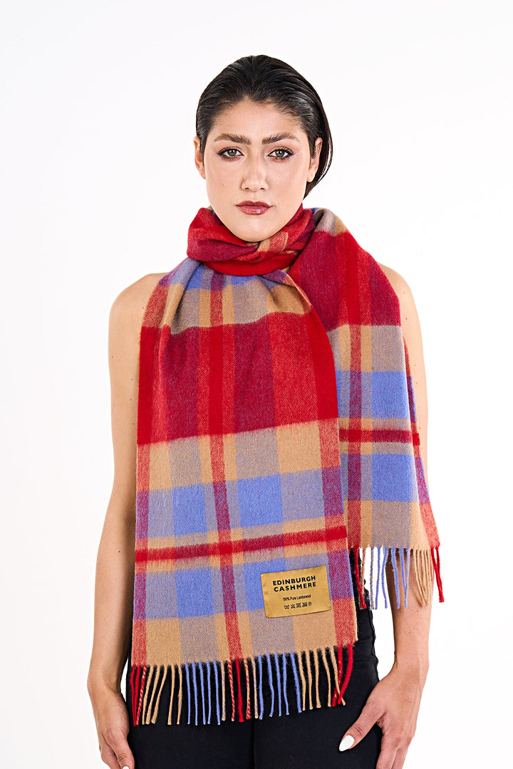 Scott Cashmere Scarf Exclusive Design Red DC Scott