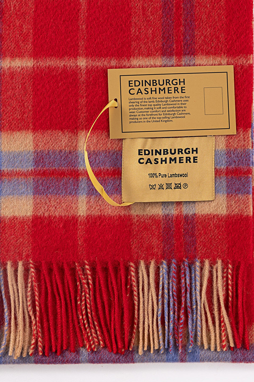 Scott Cashmere Scarf Exclusive Design Red DC Scott