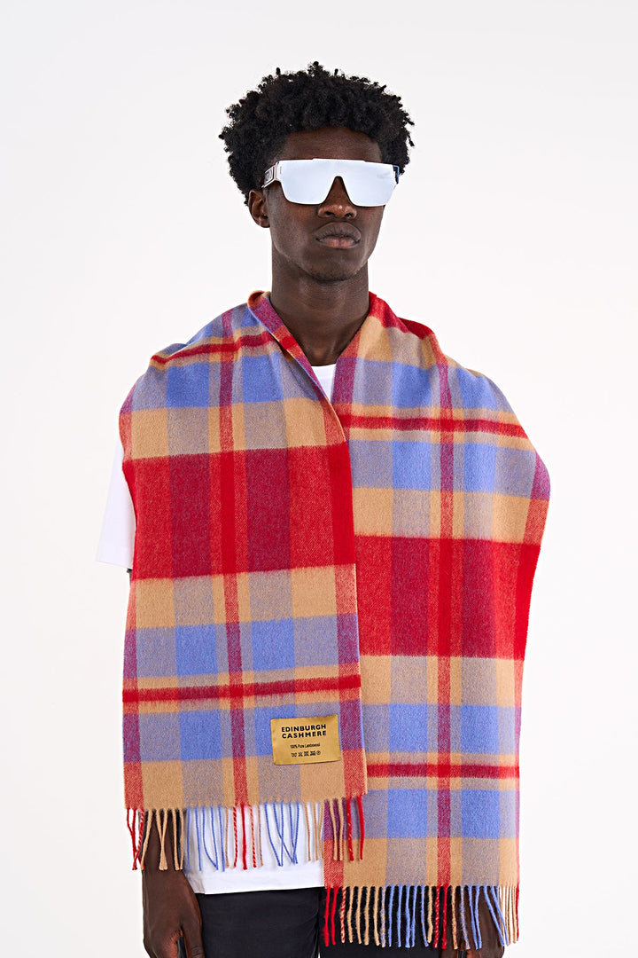 Scott Cashmere Scarf Exclusive Design Red DC Scott
