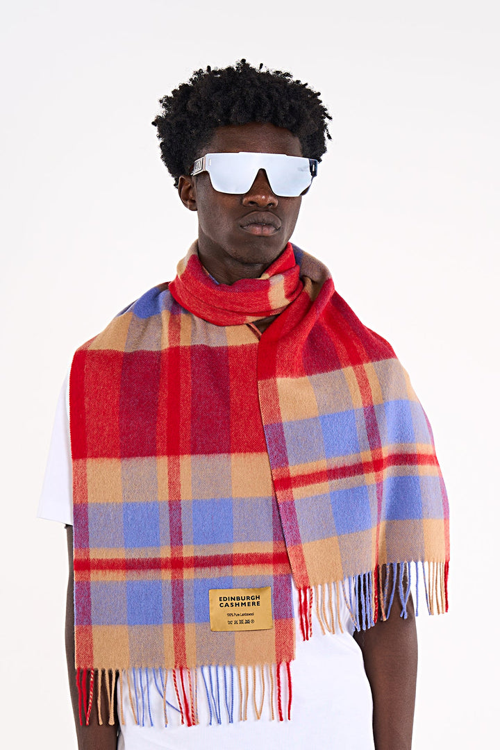 Scott Cashmere Scarf Exclusive Design Red DC Scott