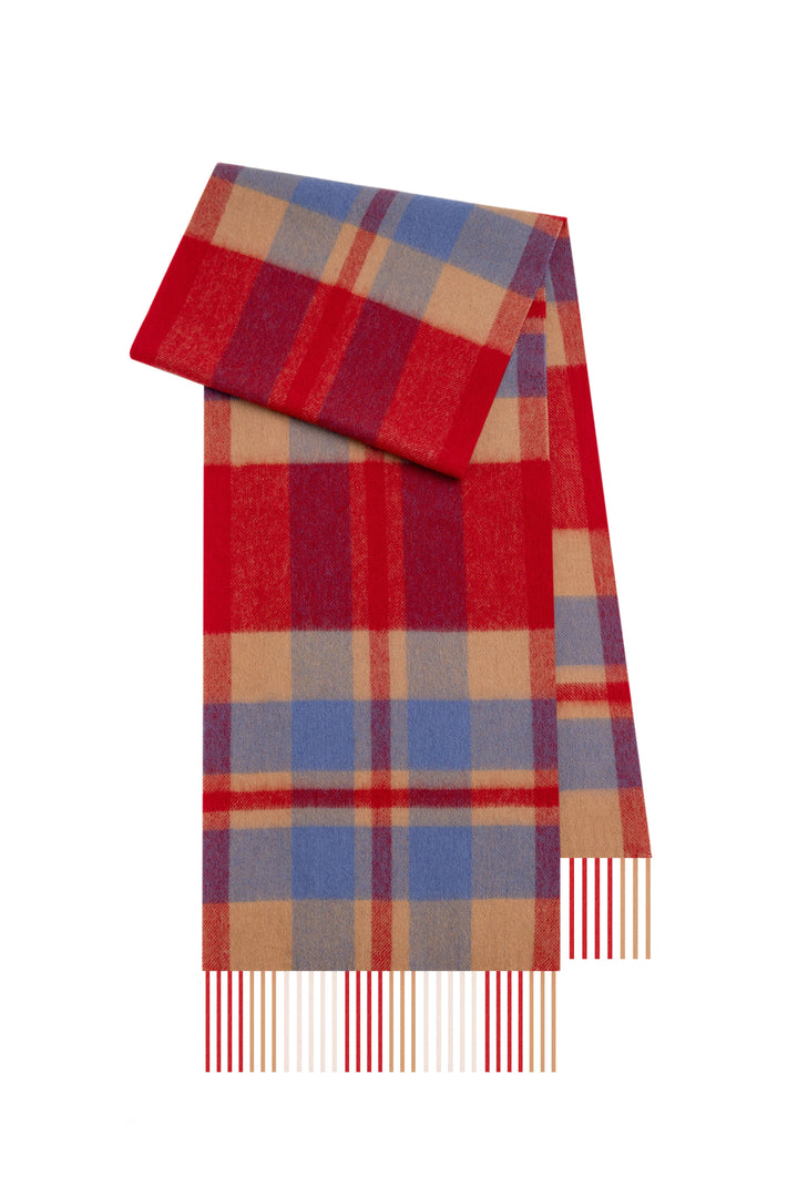 Scott Cashmere Scarf Exclusive Design Red DC Scott