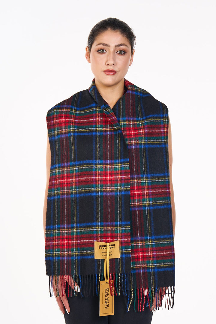 Scarves Stewart Black Clan 100% Pure Lambswool - Small Size