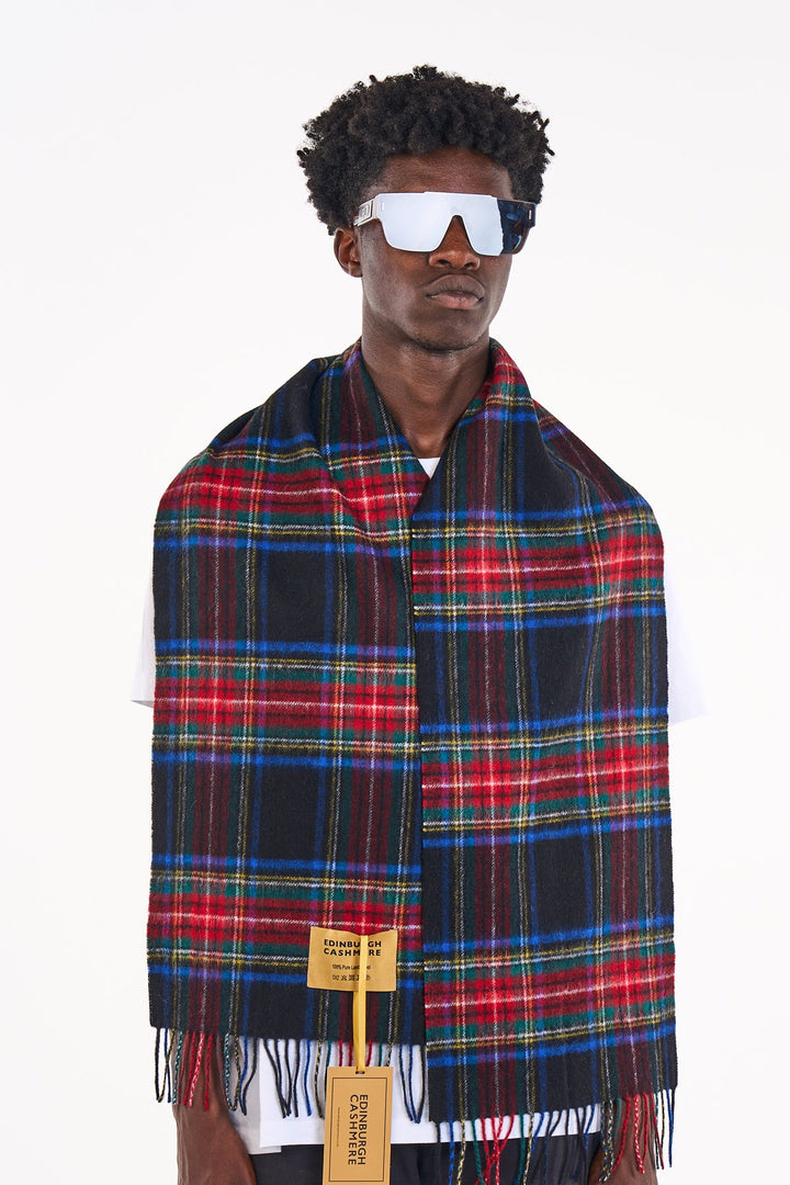 Scarves Stewart Black Clan 100% Pure Lambswool - Small Size