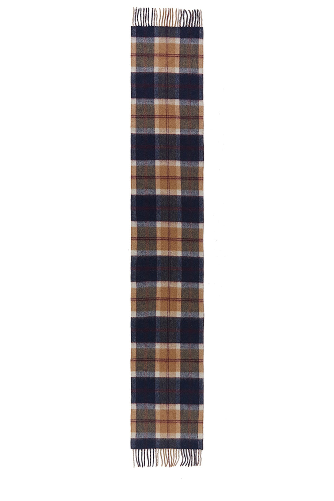 Reversible Scarf Bannockbane Navy 100% Pure Lambswool - Small Size