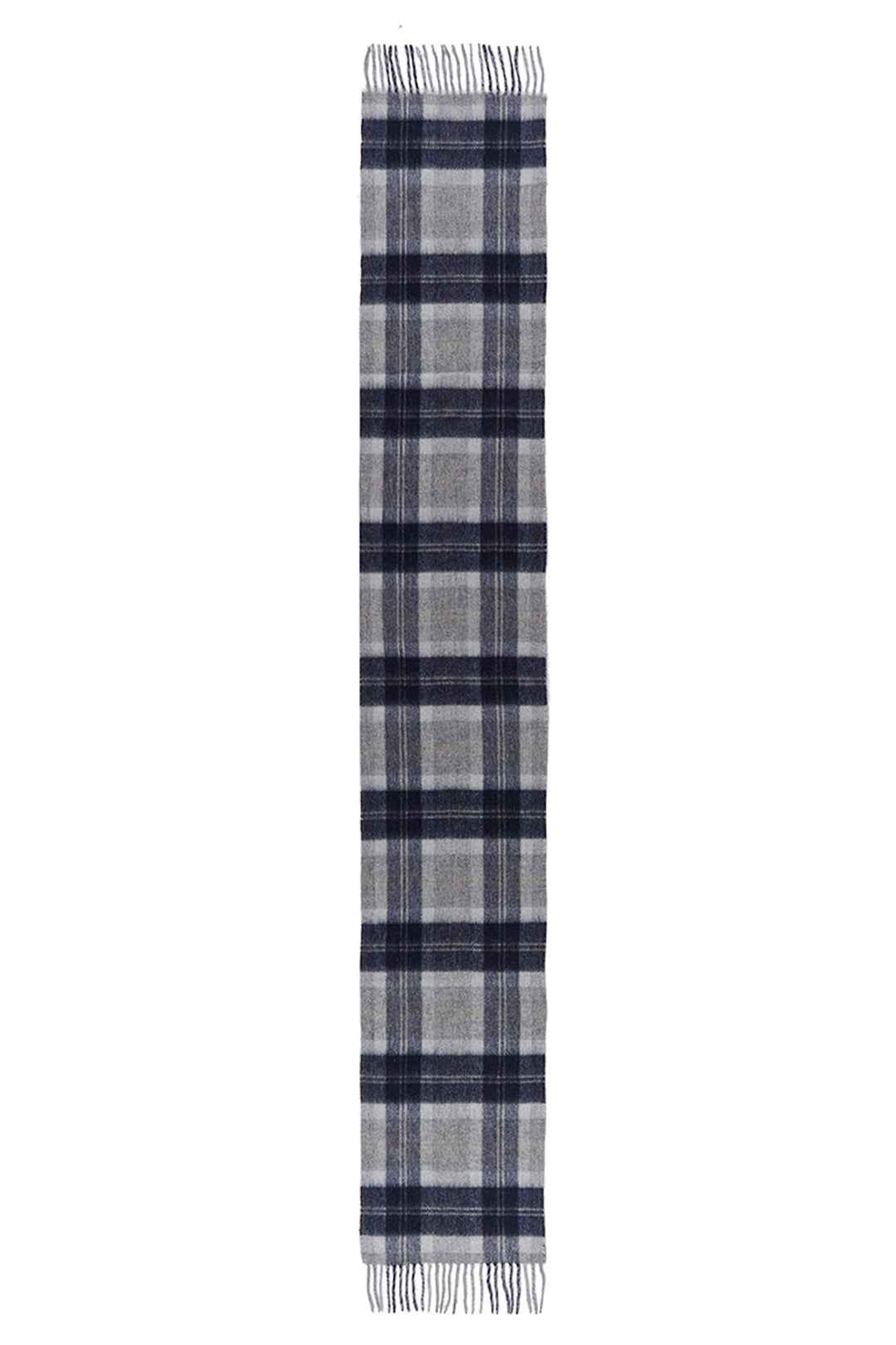 Reversible Scarf Bannockbane Silver 100% Pure Lambswool - Small Size