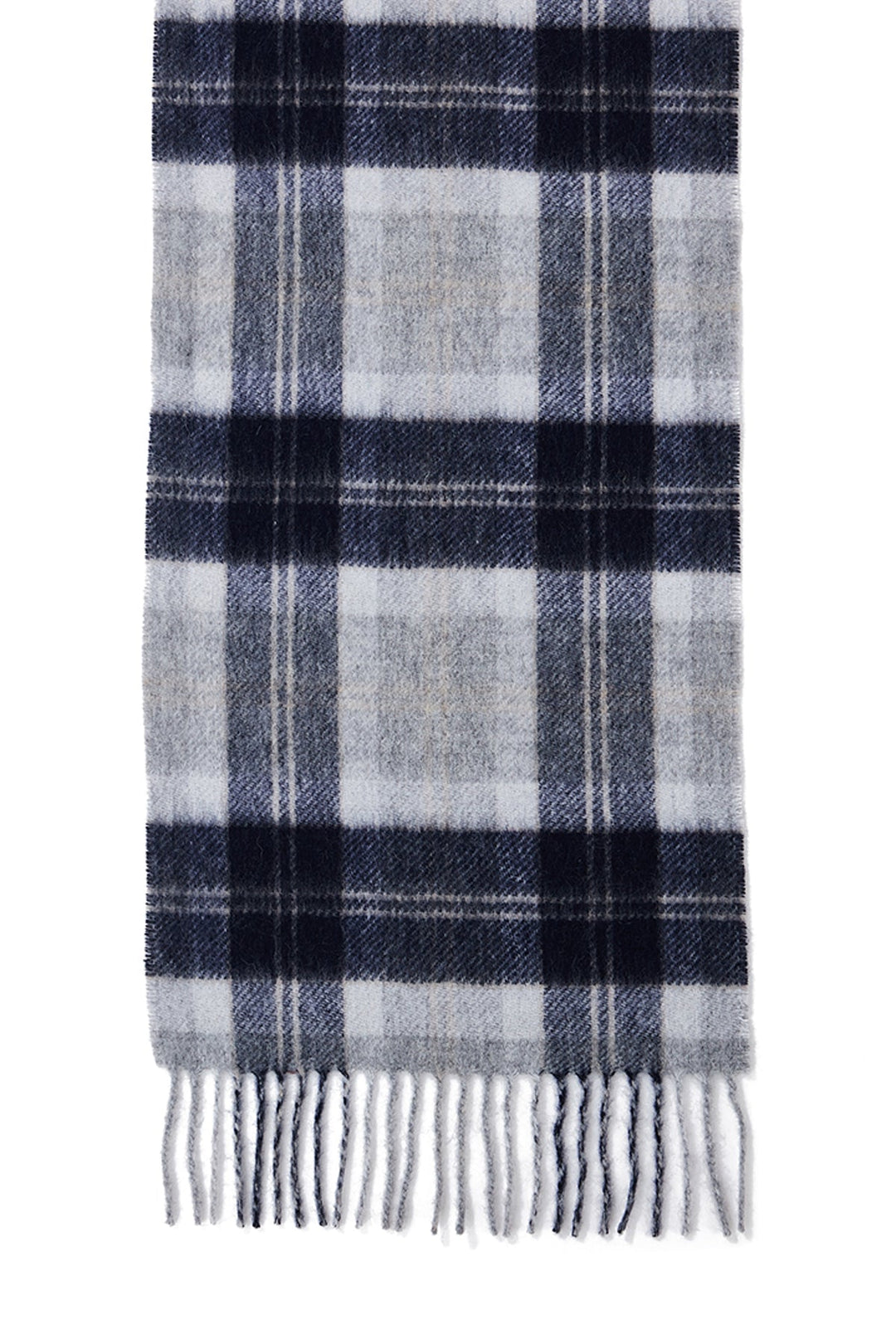 Reversible Scarf Bannockbane Silver 100% Pure Lambswool - Small Size