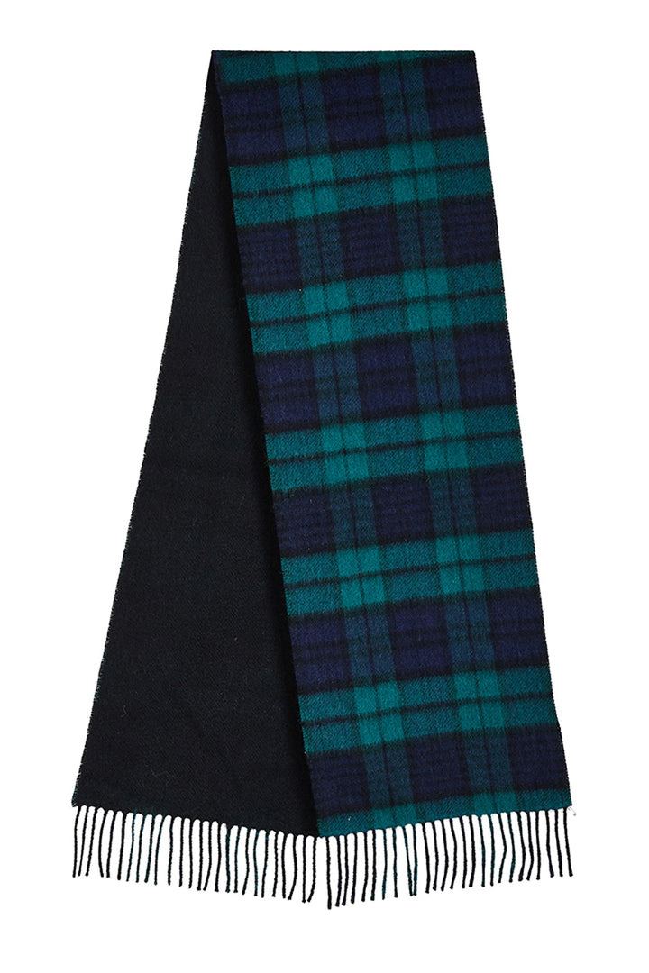 Reversible Scarf Black Watch 100% Pure Lambswool - Small Size