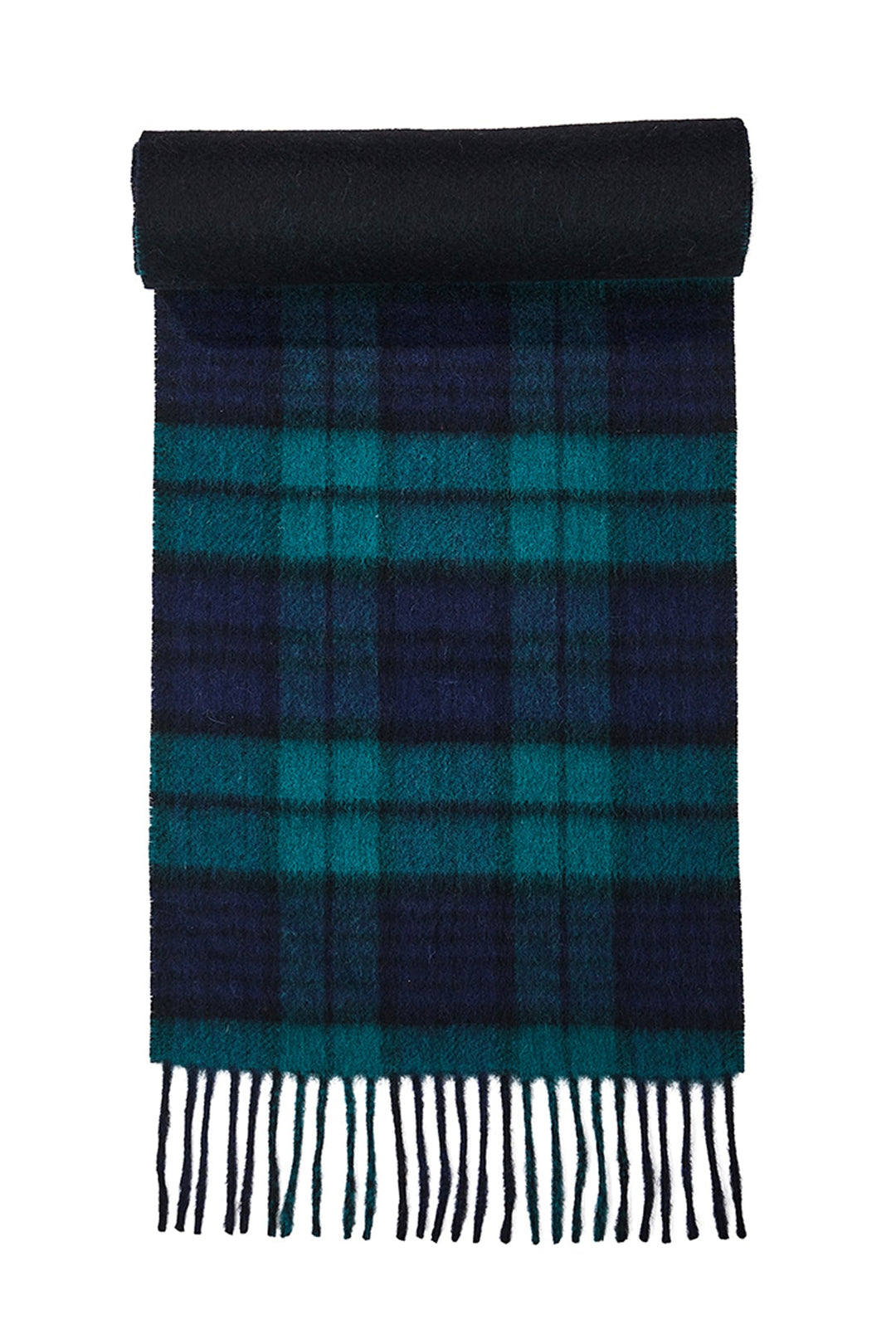Reversible Scarf Black Watch 100% Pure Lambswool - Small Size
