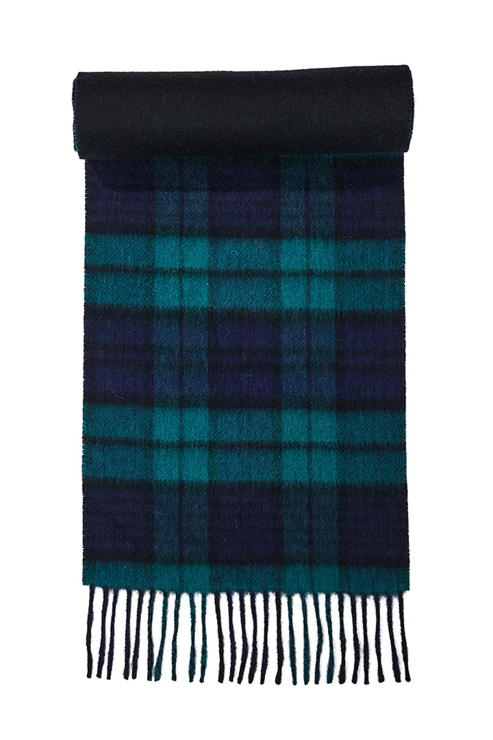 Reversible Scarf Black Watch 100% Pure Lambswool - Small Size