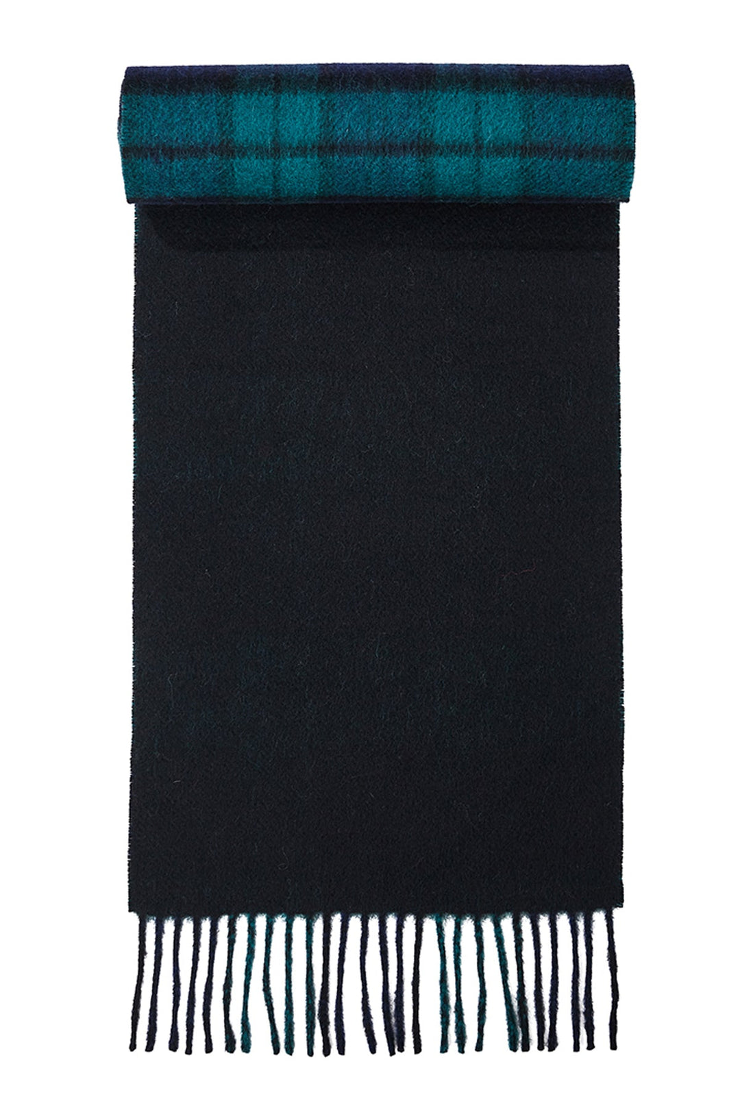 Reversible Scarf Black Watch 100% Pure Lambswool - Small Size