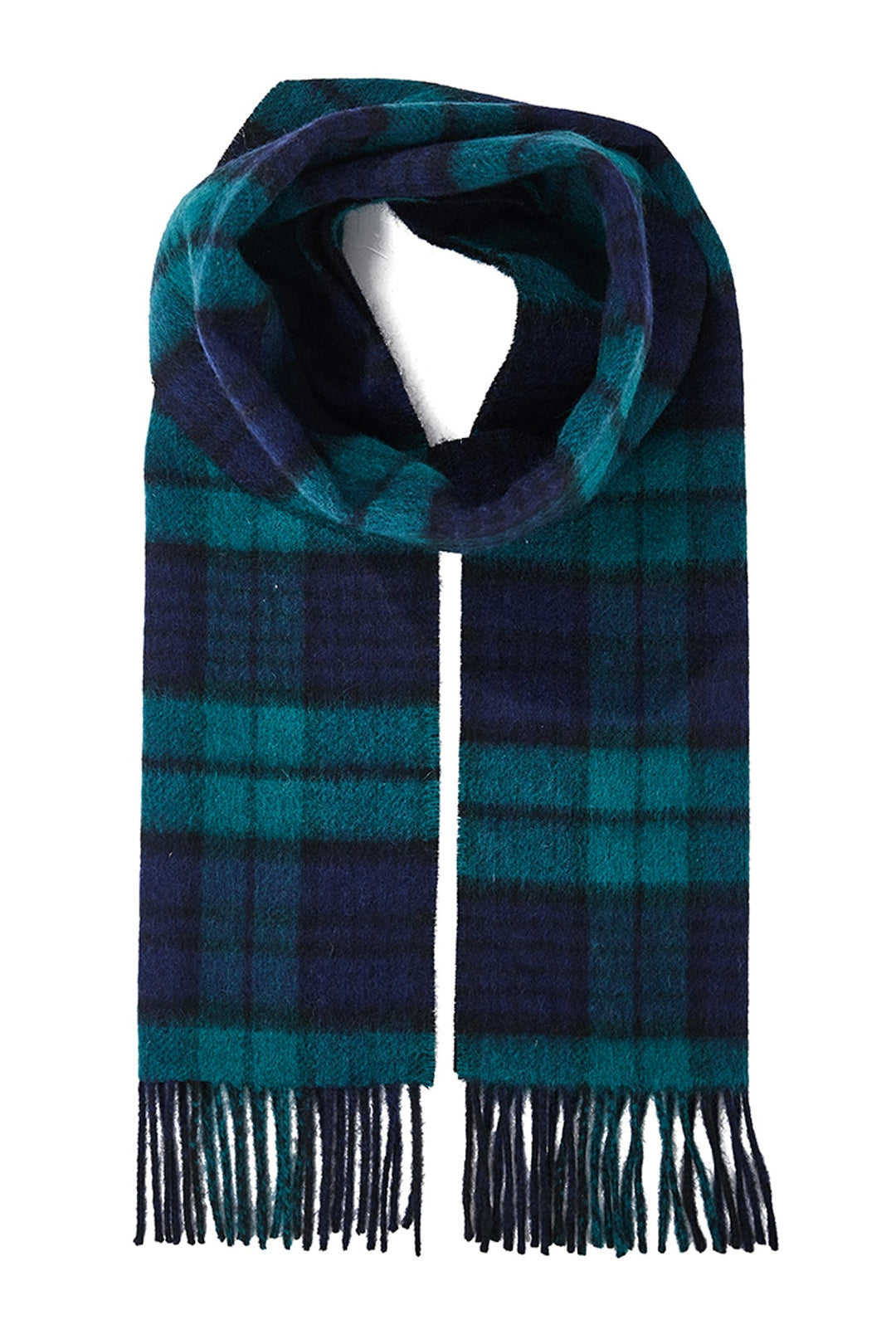 Reversible Scarf Black Watch 100% Pure Lambswool - Small Size