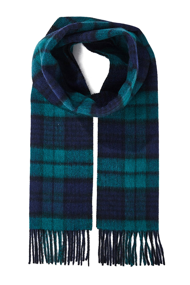 Reversible Scarf Black Watch 100% Pure Lambswool - Small Size