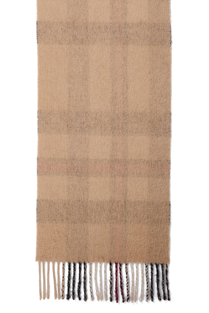 Reversible Scarf DC Design Camel 100% Pure Lambswool - Small Size
