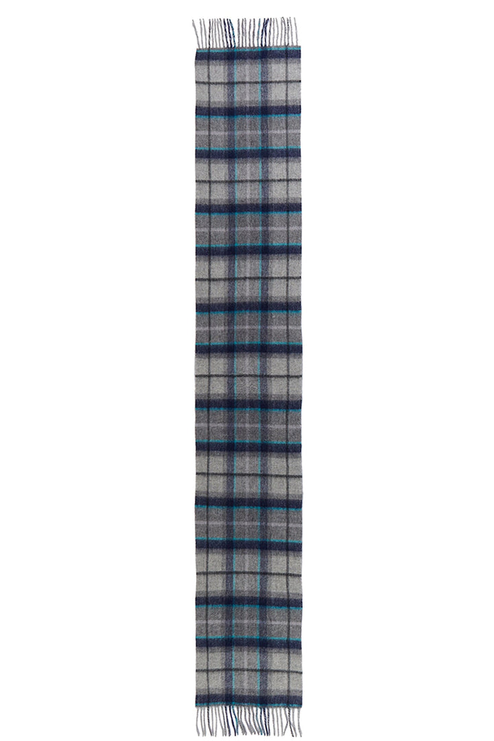 Reversible Scarf Grey Tweed 100% Pure Lambswool - Small Size