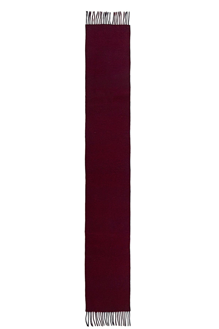 Reversible Scarf Lindsay Burgundy 100% Pure Lambswool - Small Size