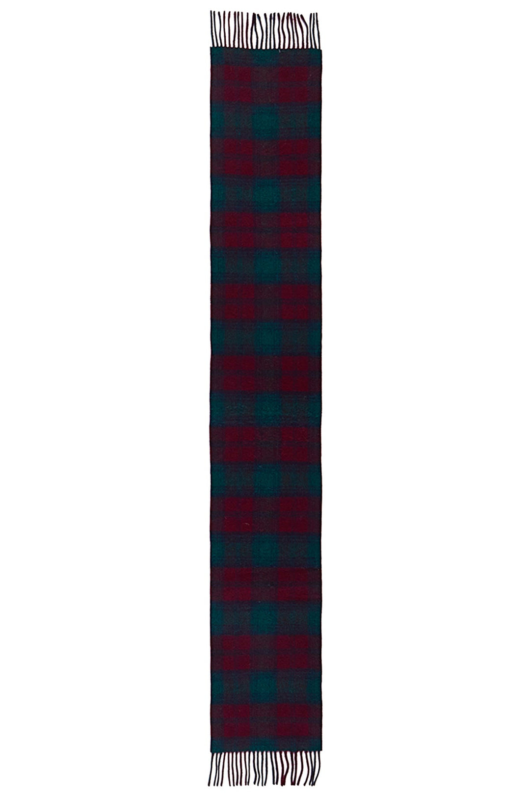 Reversible Scarf Lindsay Burgundy 100% Pure Lambswool - Small Size