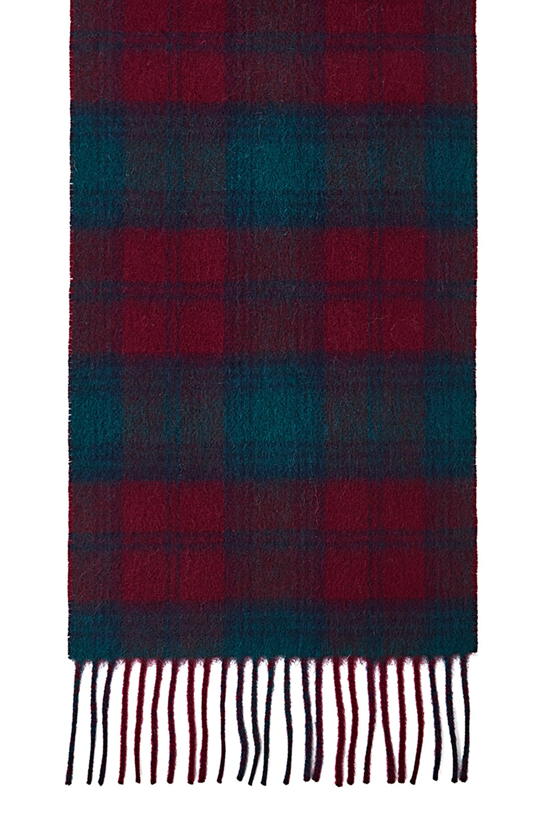 Reversible Scarf Lindsay Burgundy 100% Pure Lambswool - Small Size