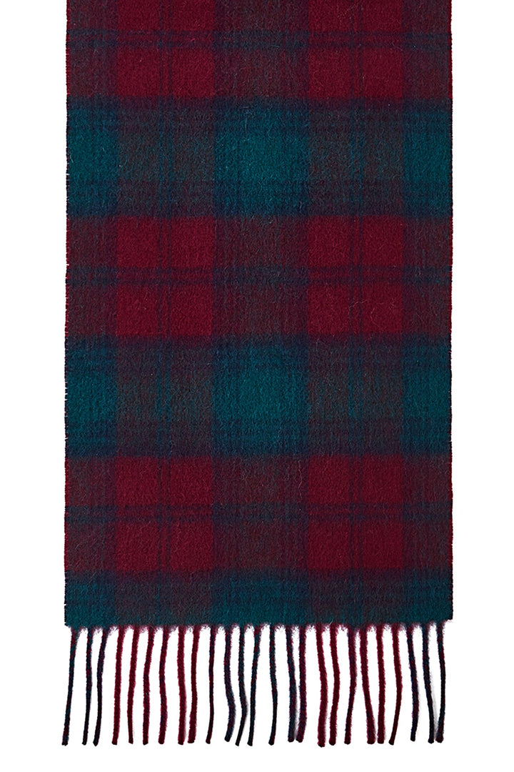 Reversible Scarf Lindsay Burgundy 100% Pure Lambswool - Small Size