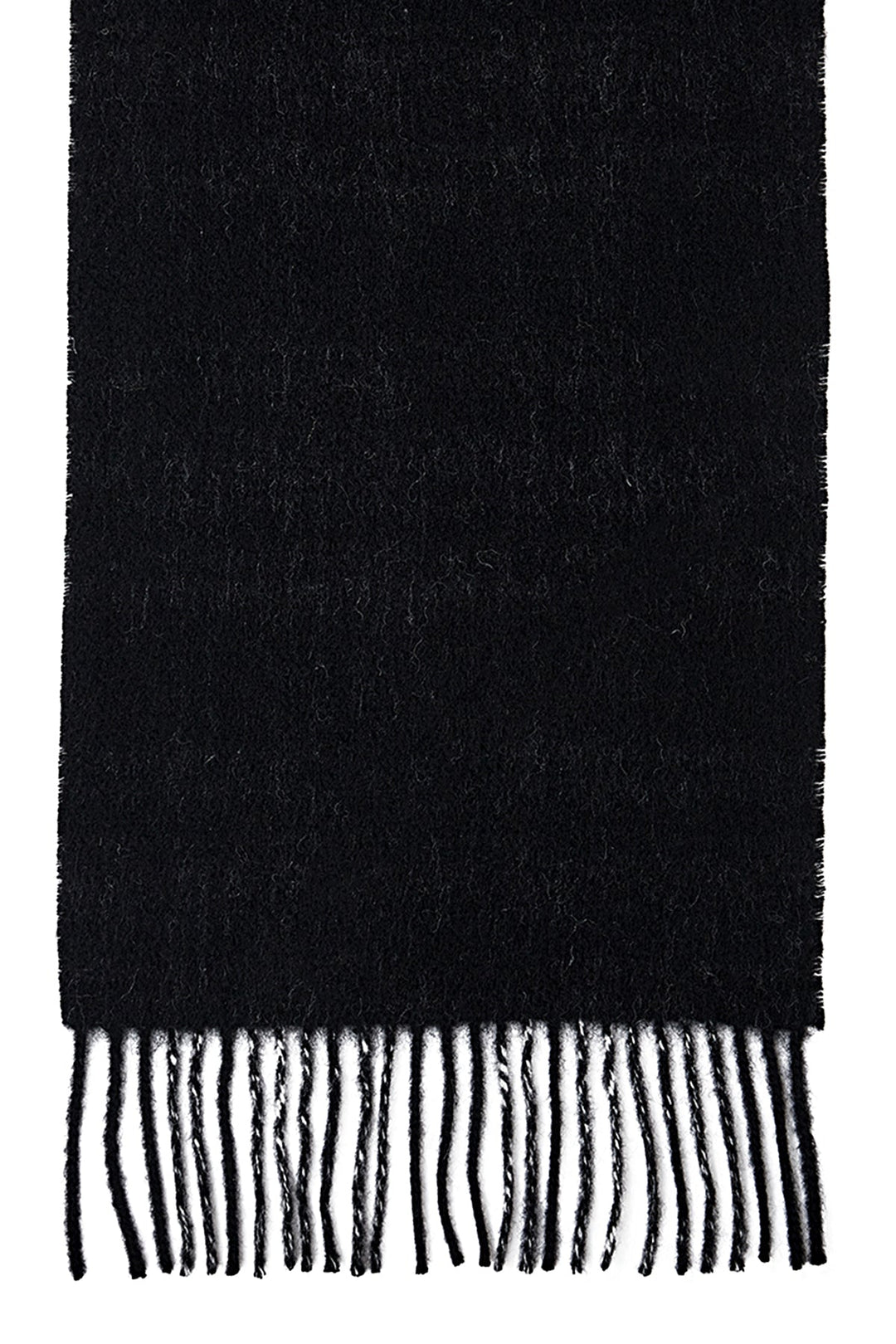 Reversible Scarf Menzies Black 100% Pure Lambswool - Small Size