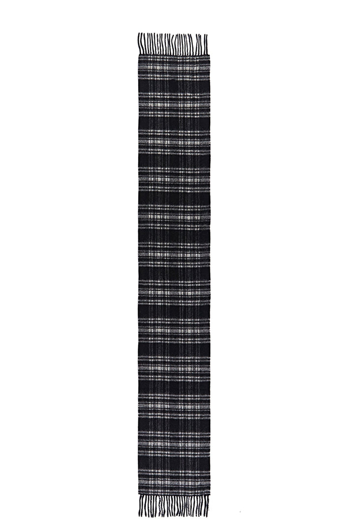 Reversible Scarf Menzies Black 100% Pure Lambswool - Small Size