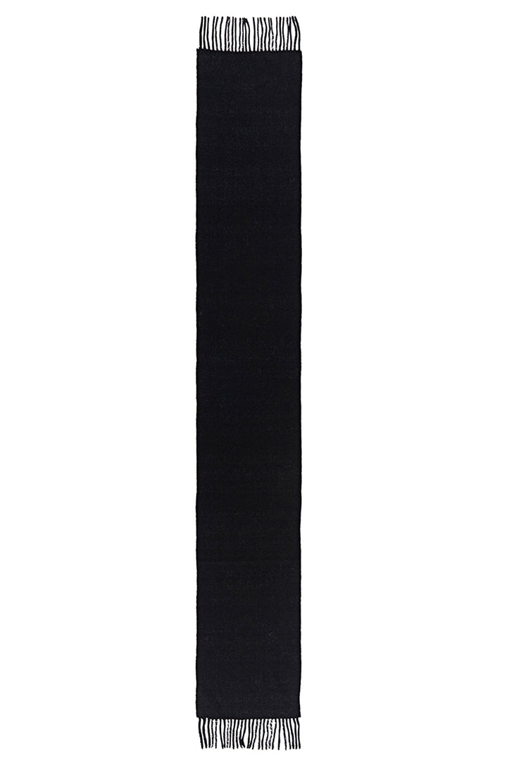 Reversible Scarf Menzies Black 100% Pure Lambswool - Small Size