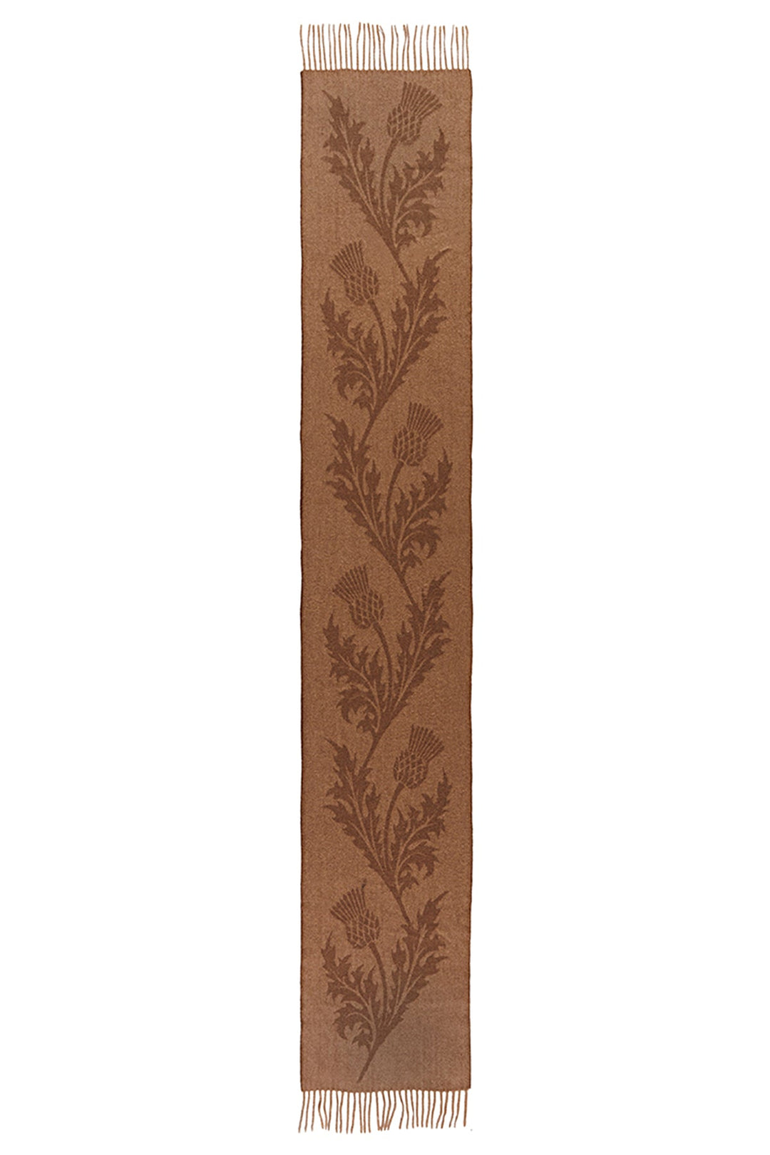 Men Scarf Single Thistle Camel 100% Pure Lambswool
